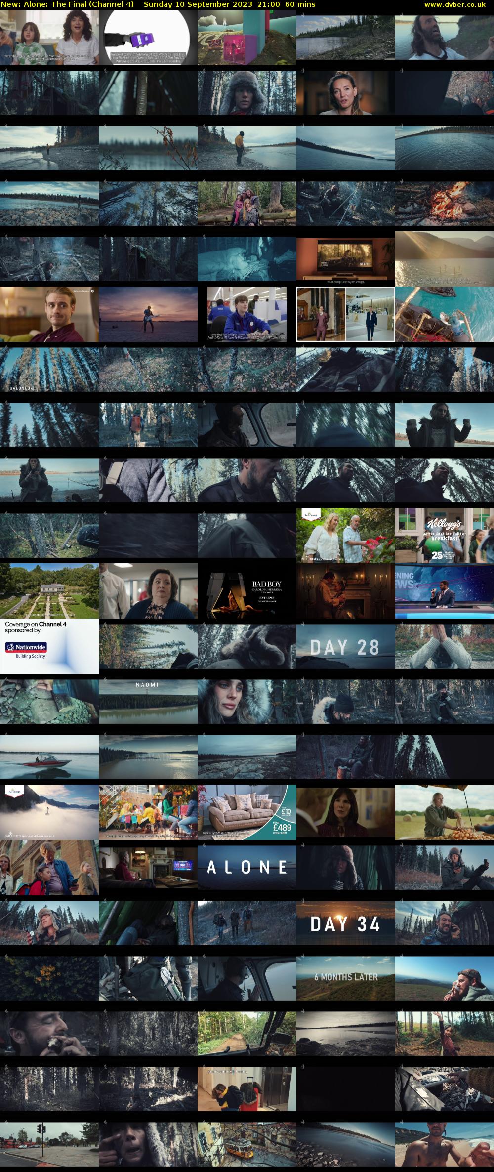 Alone: The Final (Channel 4) Sunday 10 September 2023 21:00 - 22:00