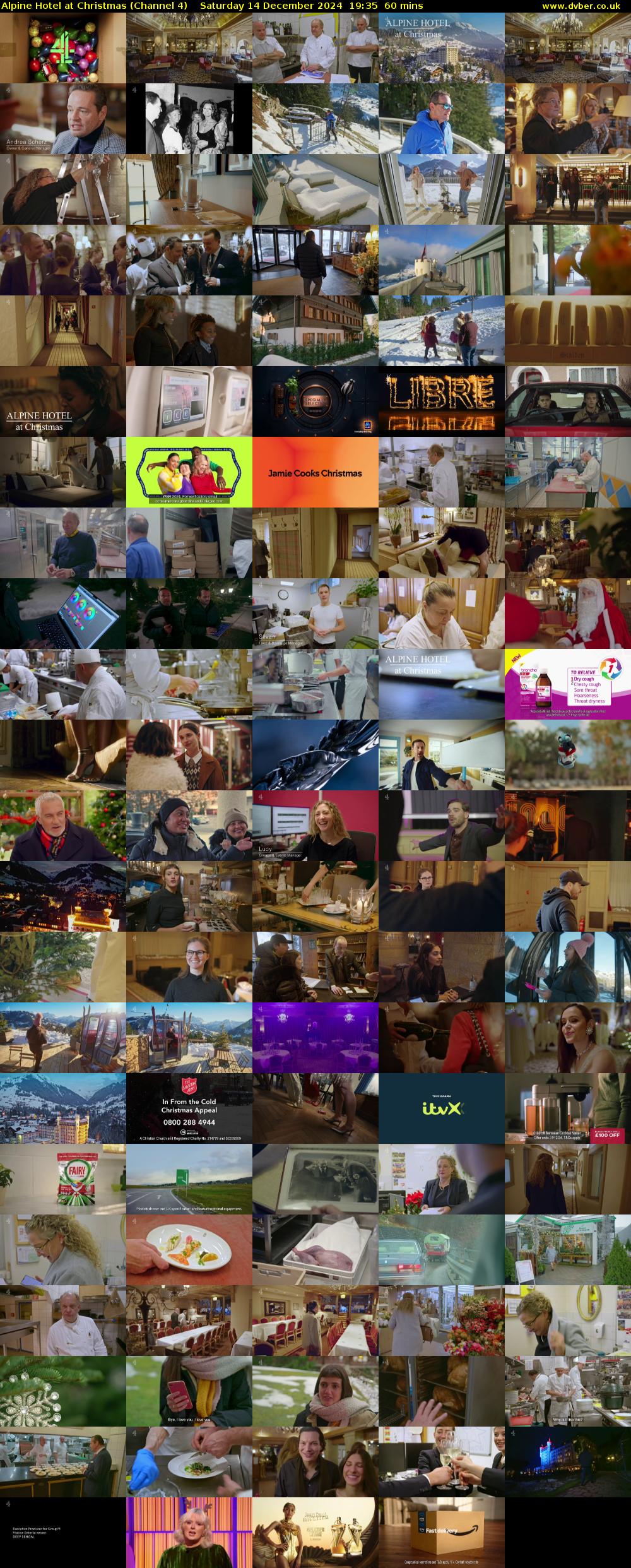 Alpine Hotel at Christmas (Channel 4) Saturday 14 December 2024 19:35 - 20:35