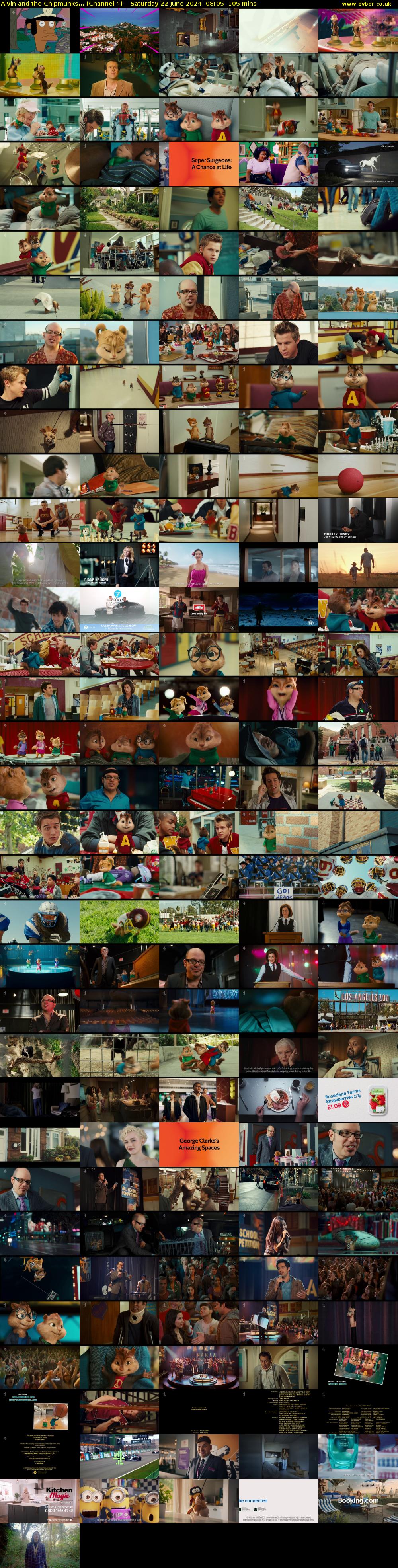 Alvin and the Chipmunks... (Channel 4) Saturday 22 June 2024 08:05 - 09:50