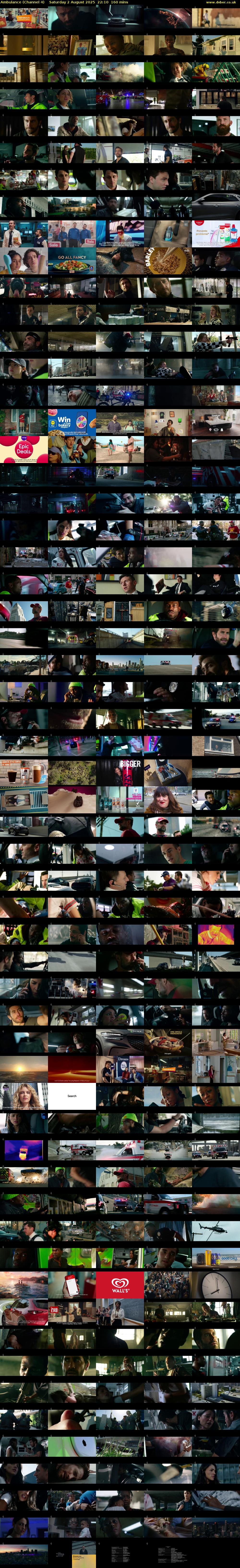 Ambulance (Channel 4) Saturday 2 August 2025 22:10 - 00:50