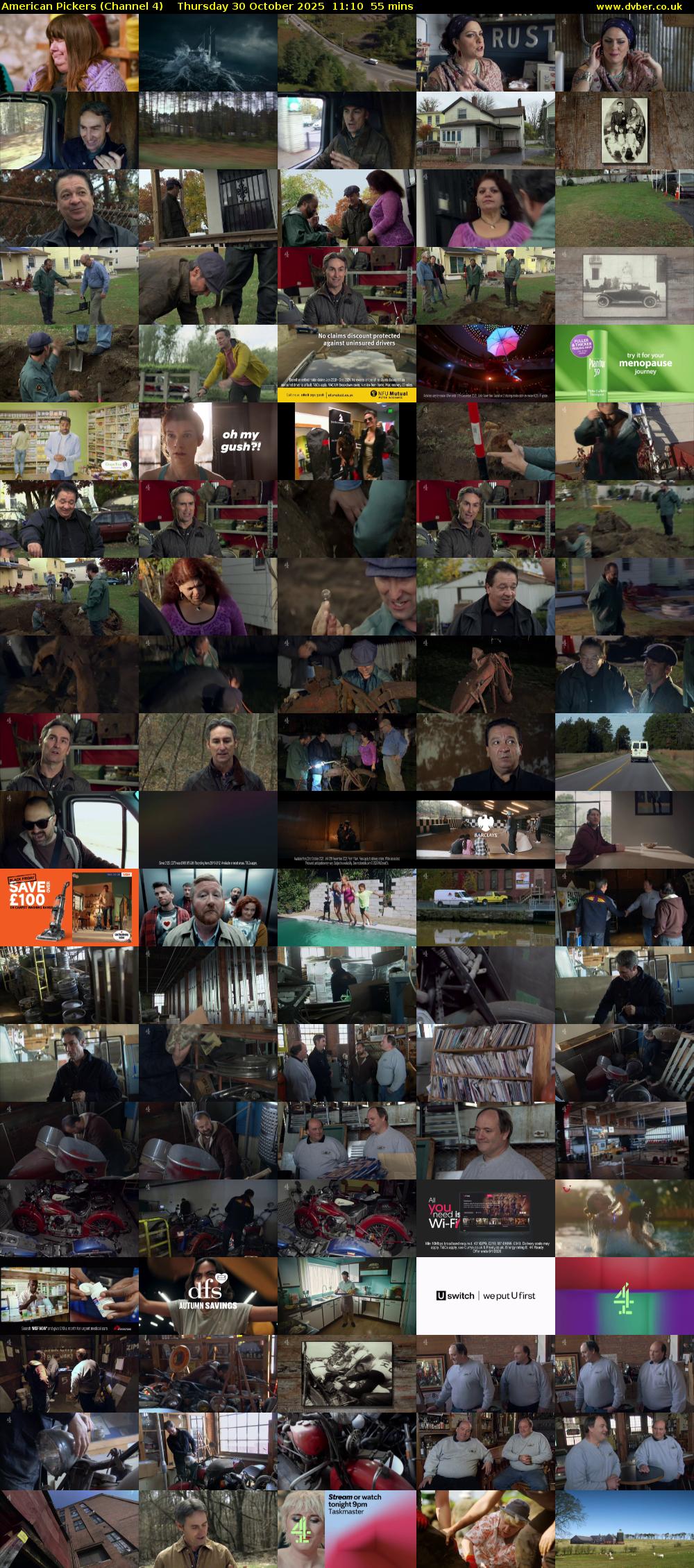 American Pickers (Channel 4) Thursday 30 October 2025 11:10 - 12:05