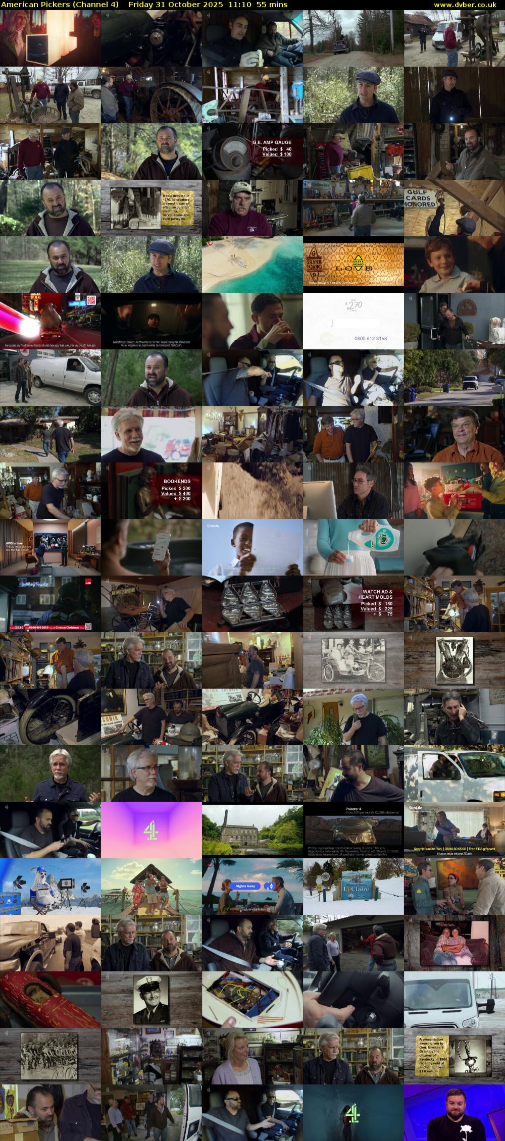 American Pickers (Channel 4) Friday 31 October 2025 11:10 - 12:05