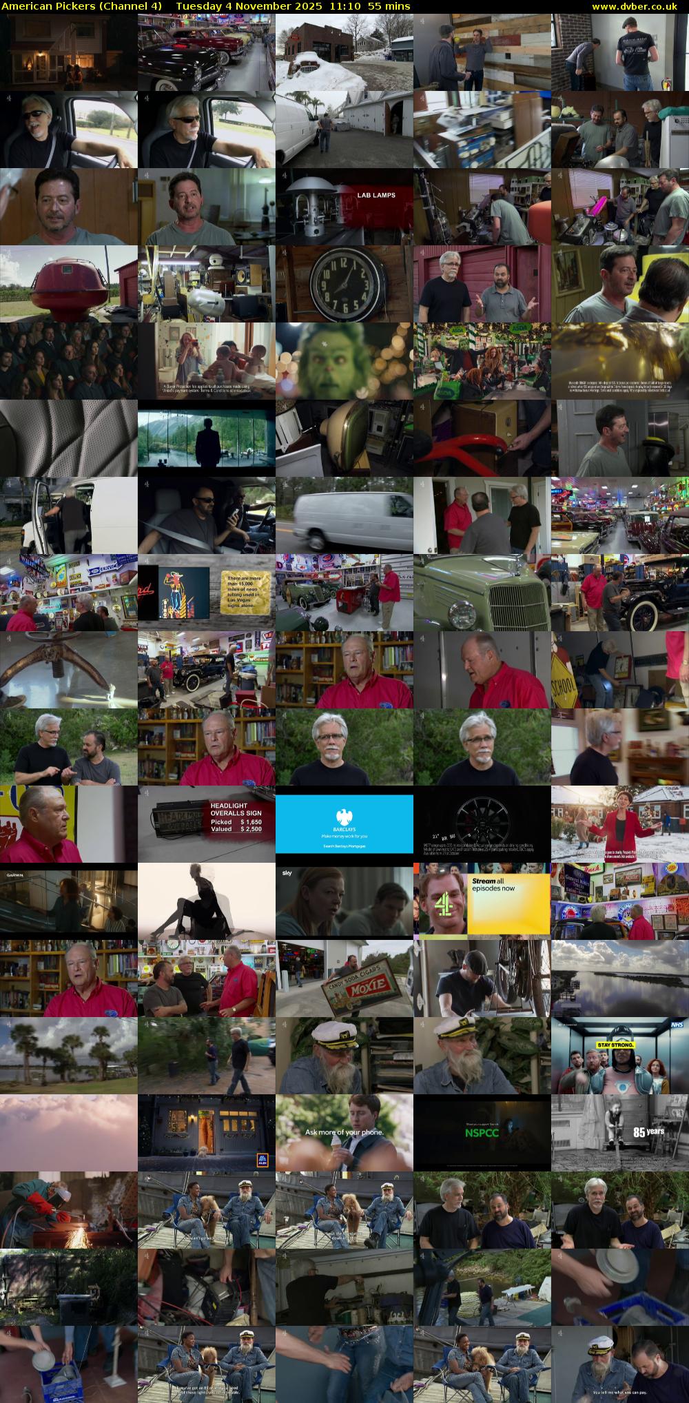 American Pickers (Channel 4) Tuesday 4 November 2025 11:10 - 12:05