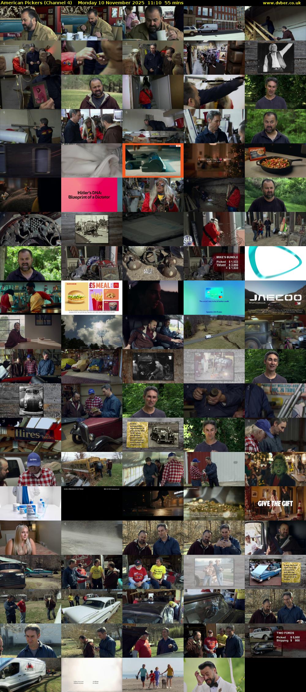 American Pickers (Channel 4) Monday 10 November 2025 11:10 - 12:05