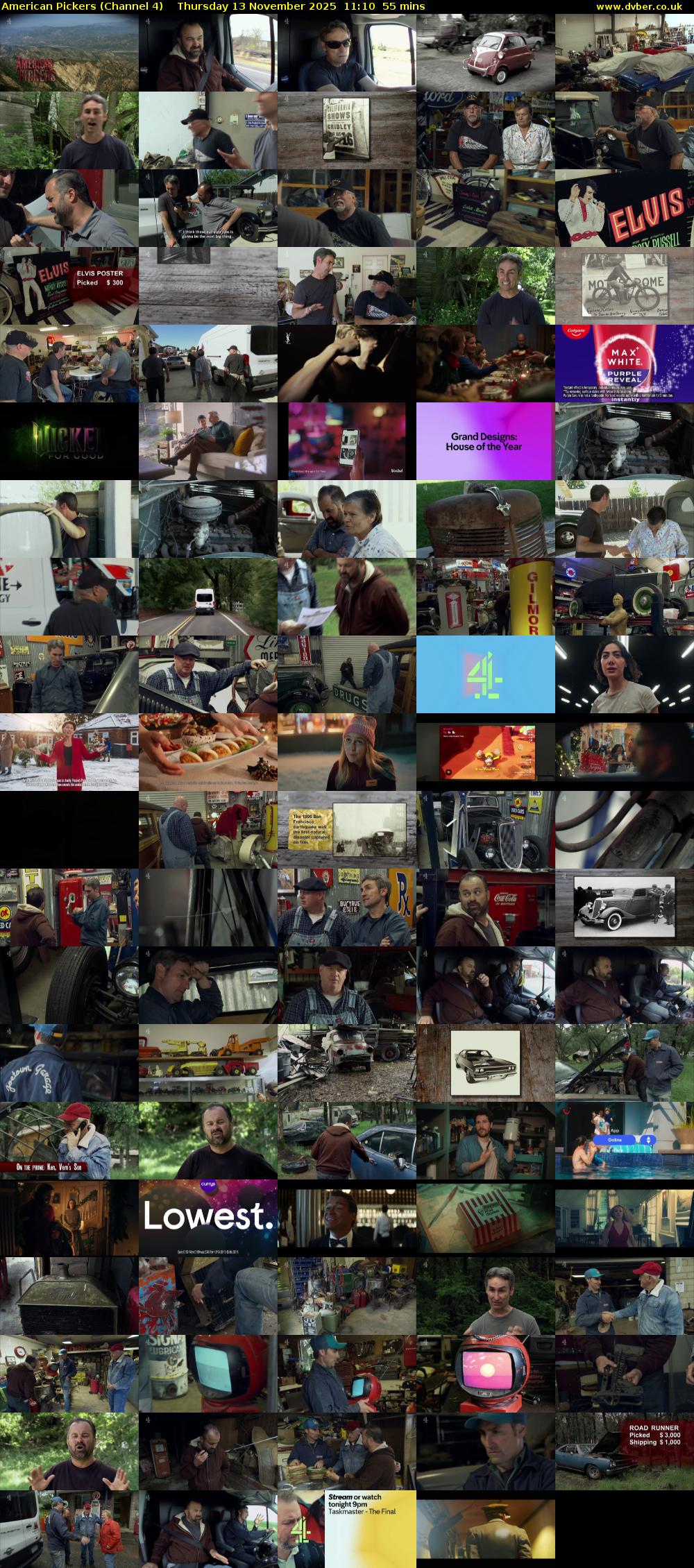 American Pickers (Channel 4) Thursday 13 November 2025 11:10 - 12:05