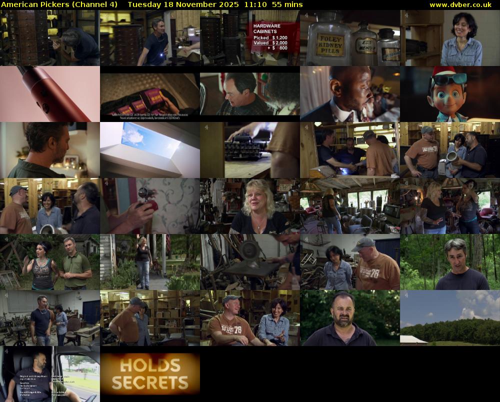 American Pickers (Channel 4) Tuesday 18 November 2025 11:10 - 12:05