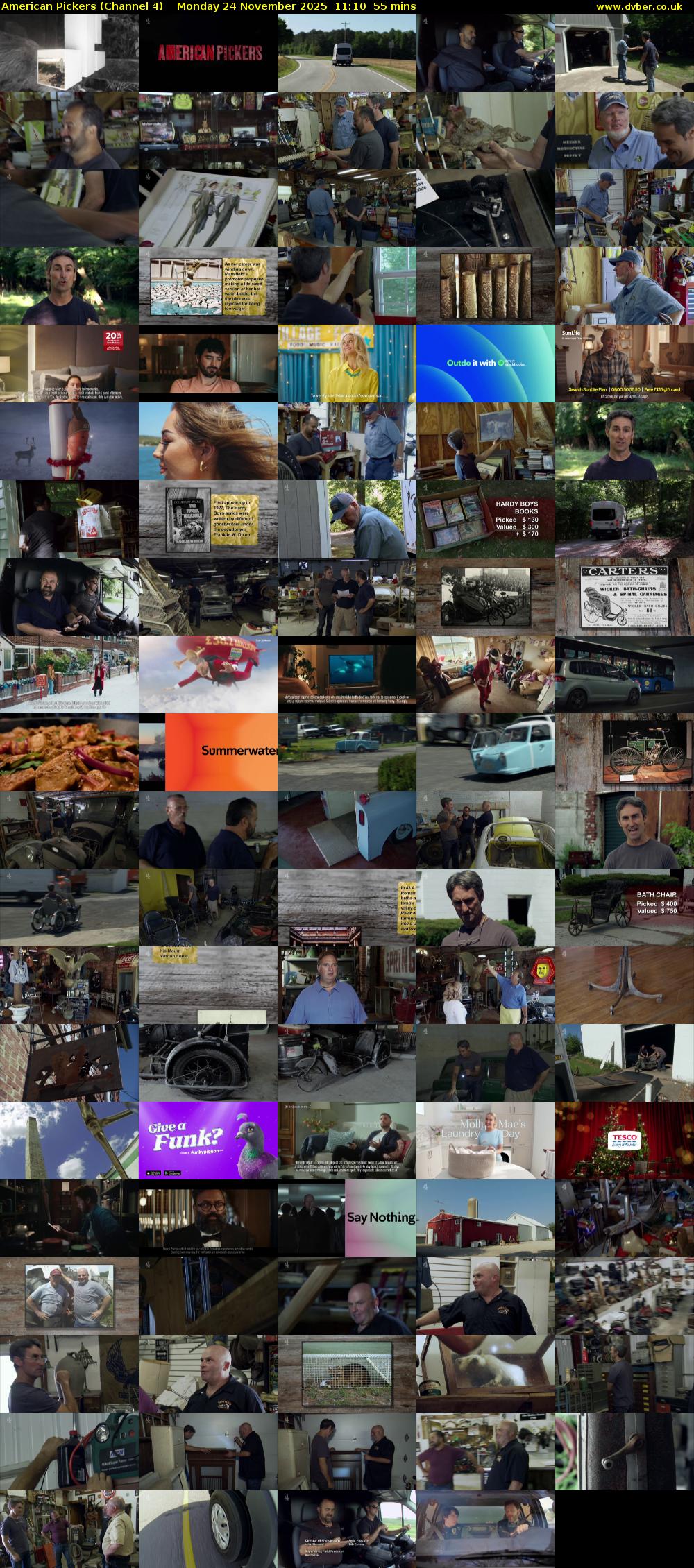 American Pickers (Channel 4) Monday 24 November 2025 11:10 - 12:05