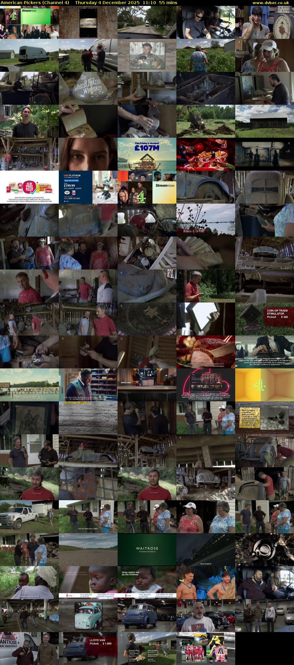 American Pickers (Channel 4) Thursday 4 December 2025 11:10 - 12:05