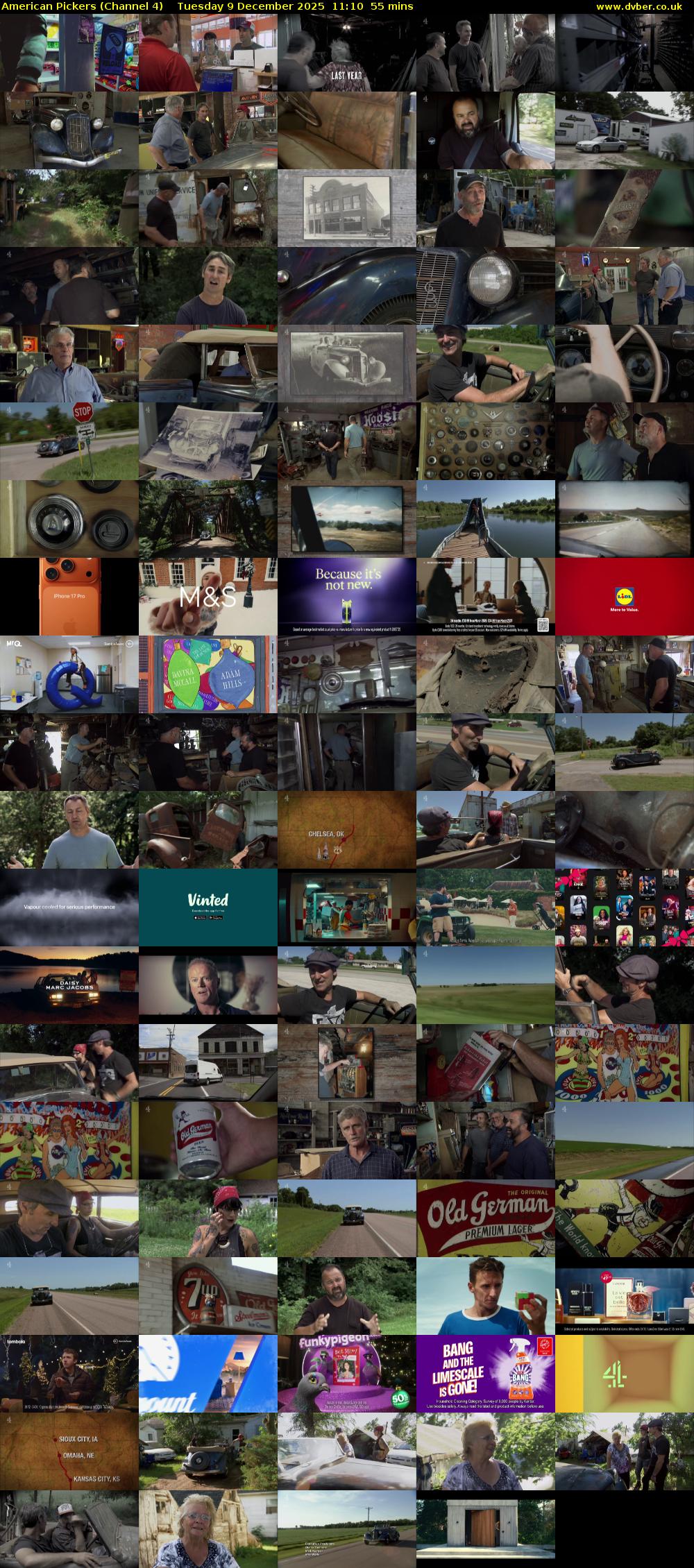 American Pickers (Channel 4) Tuesday 9 December 2025 11:10 - 12:05