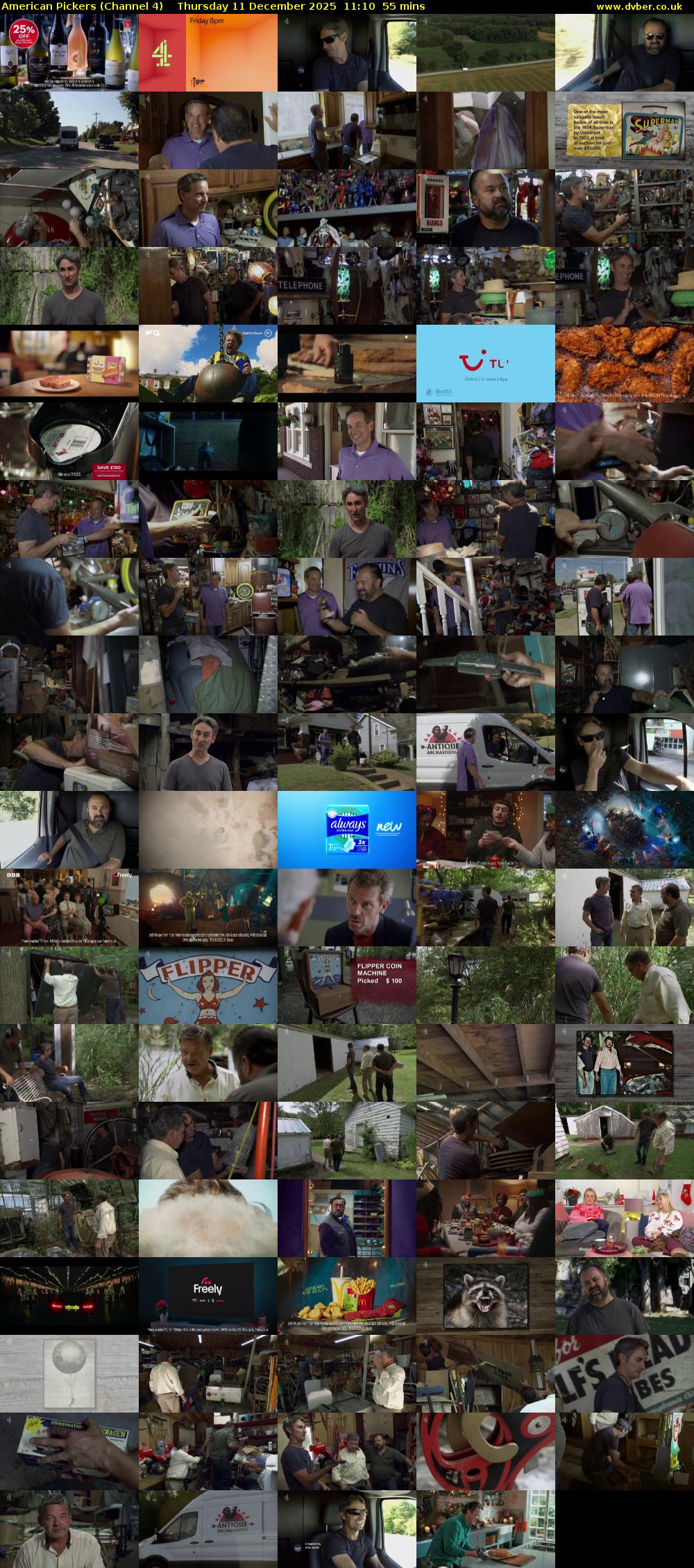 American Pickers (Channel 4) Thursday 11 December 2025 11:10 - 12:05
