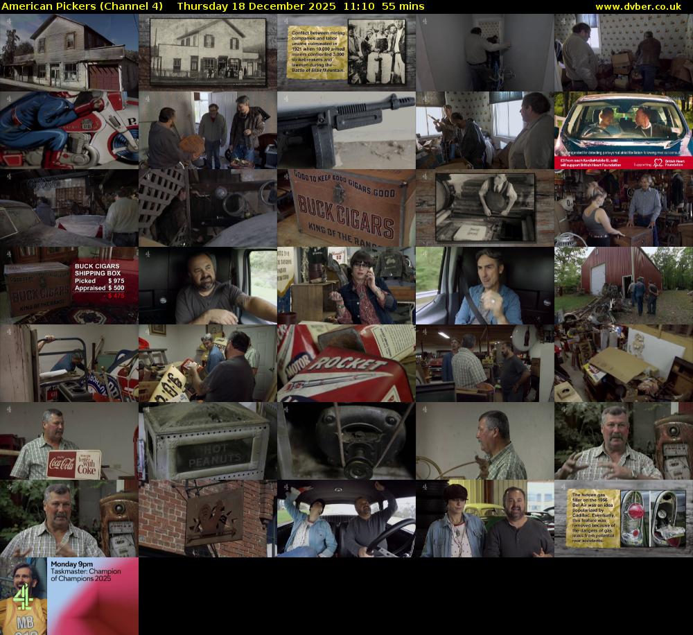 American Pickers (Channel 4) Thursday 18 December 2025 11:10 - 12:05