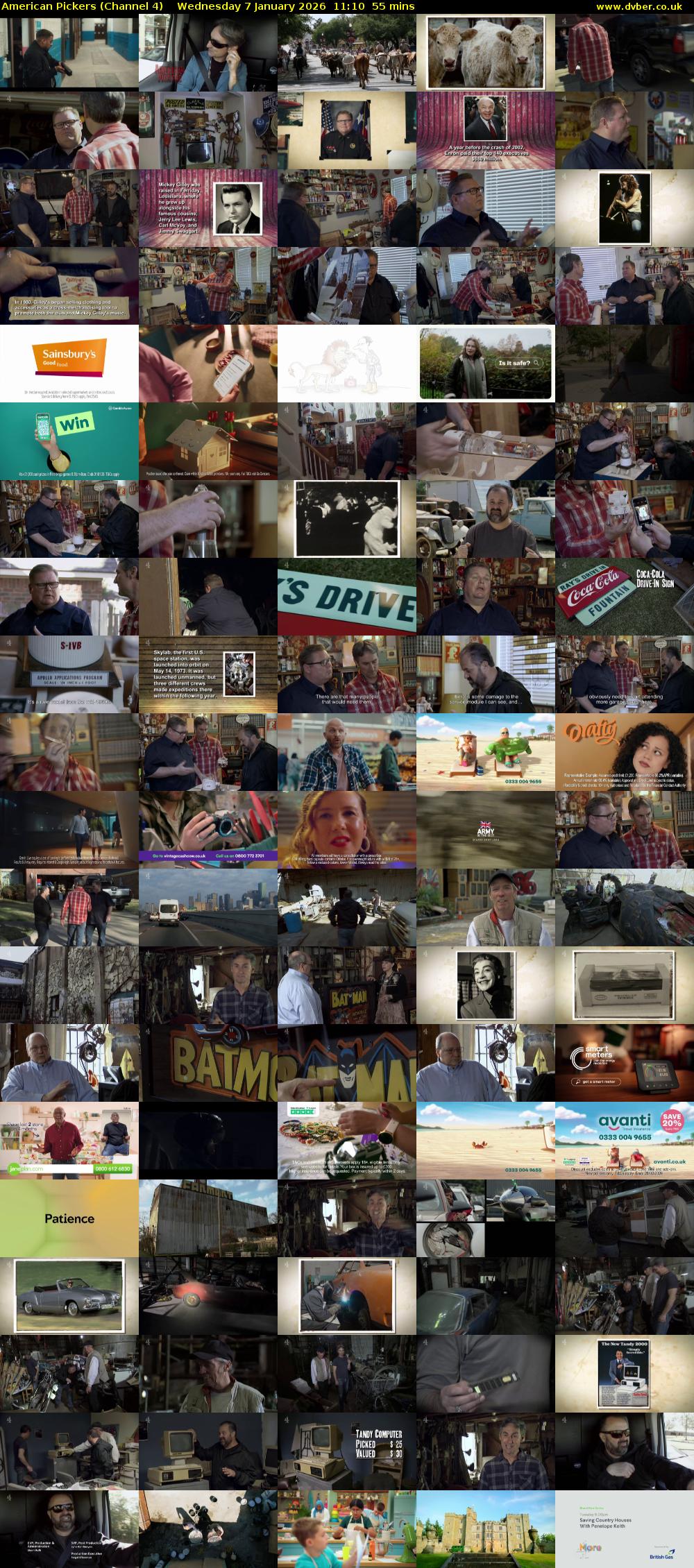 American Pickers (Channel 4) Wednesday 7 January 2026 11:10 - 12:05