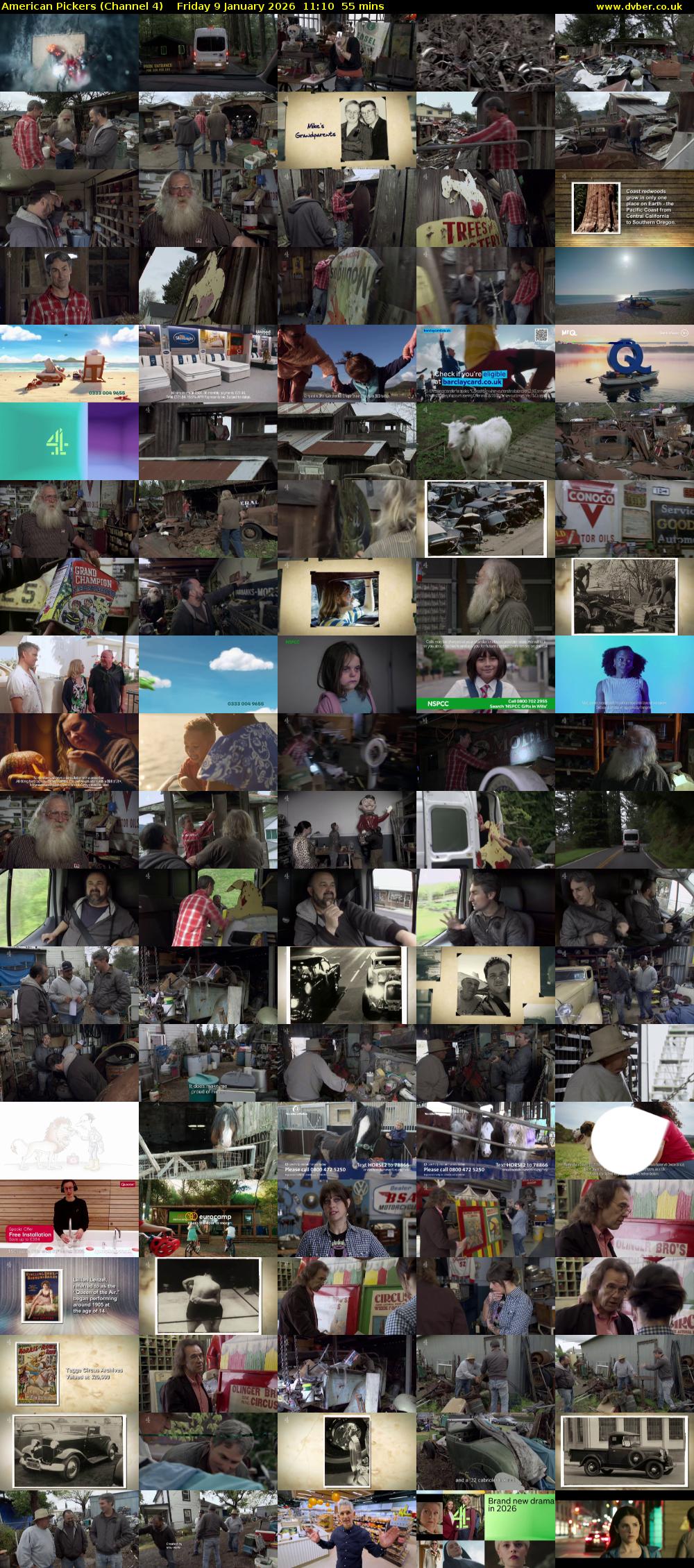 American Pickers (Channel 4) Friday 9 January 2026 11:10 - 12:05