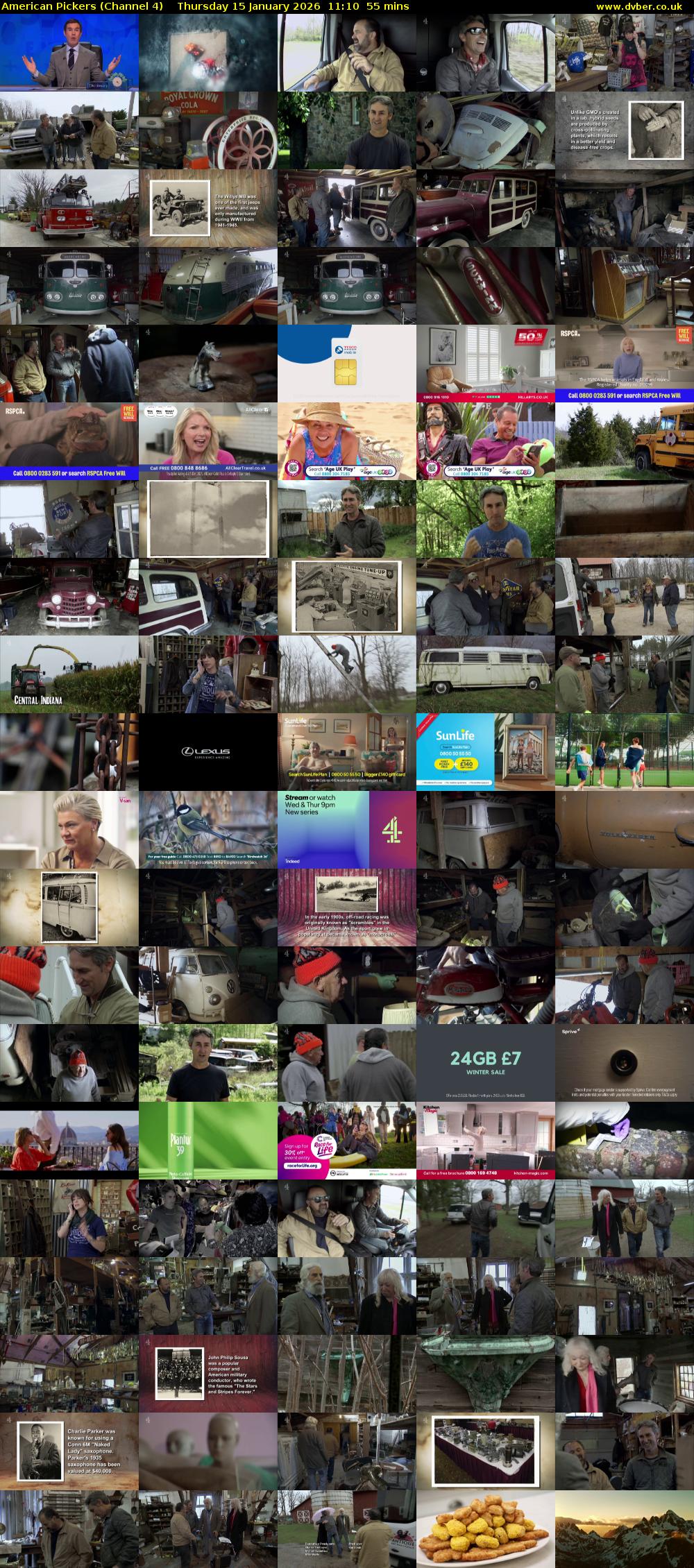 American Pickers (Channel 4) Thursday 15 January 2026 11:10 - 12:05