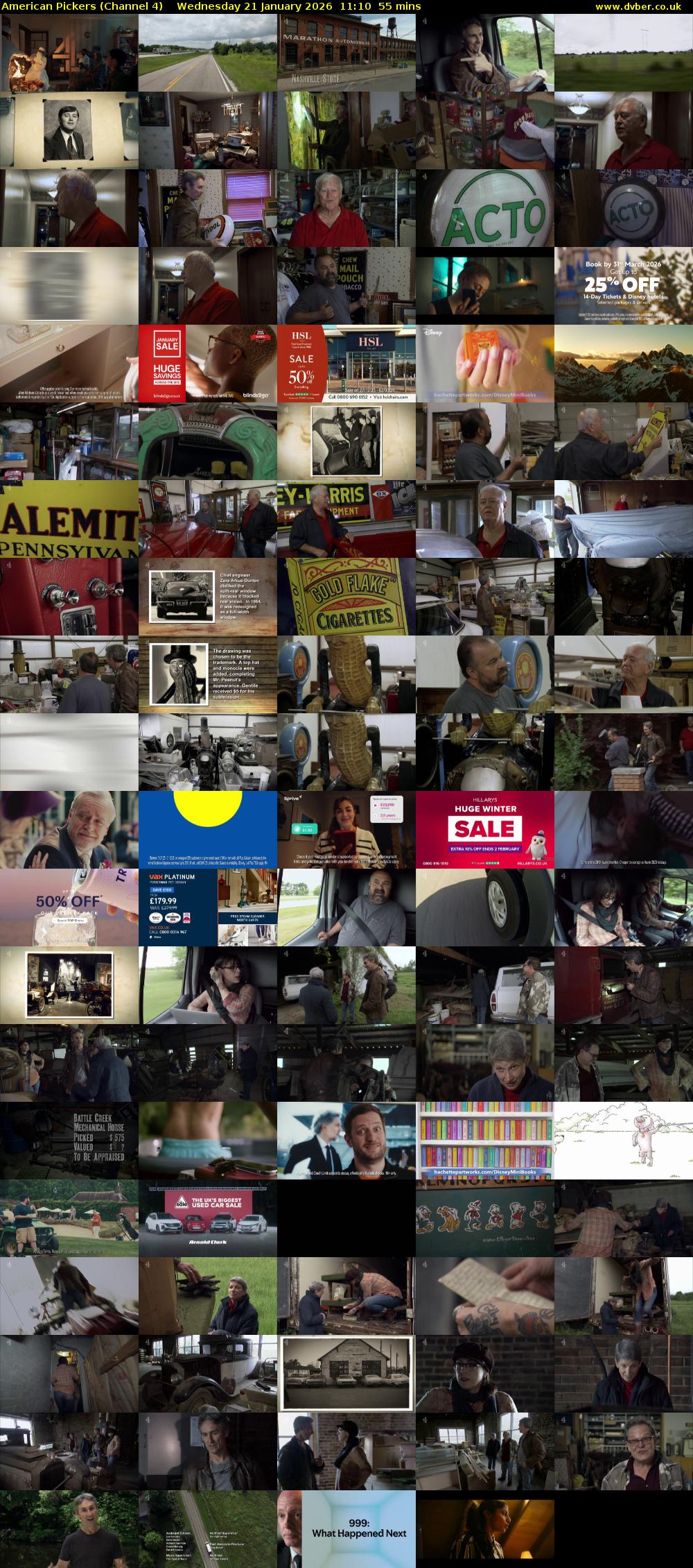 American Pickers (Channel 4) Wednesday 21 January 2026 11:10 - 12:05