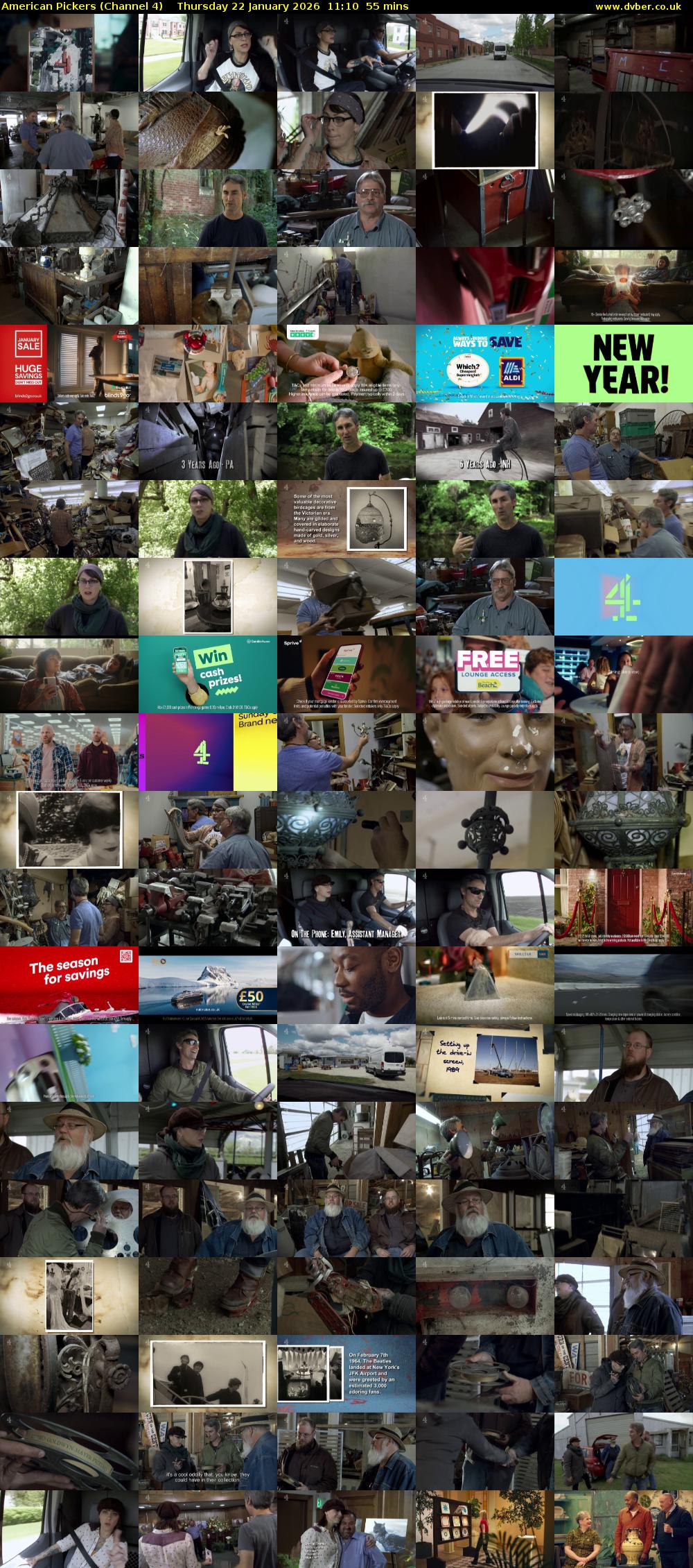 American Pickers (Channel 4) Thursday 22 January 2026 11:10 - 12:05