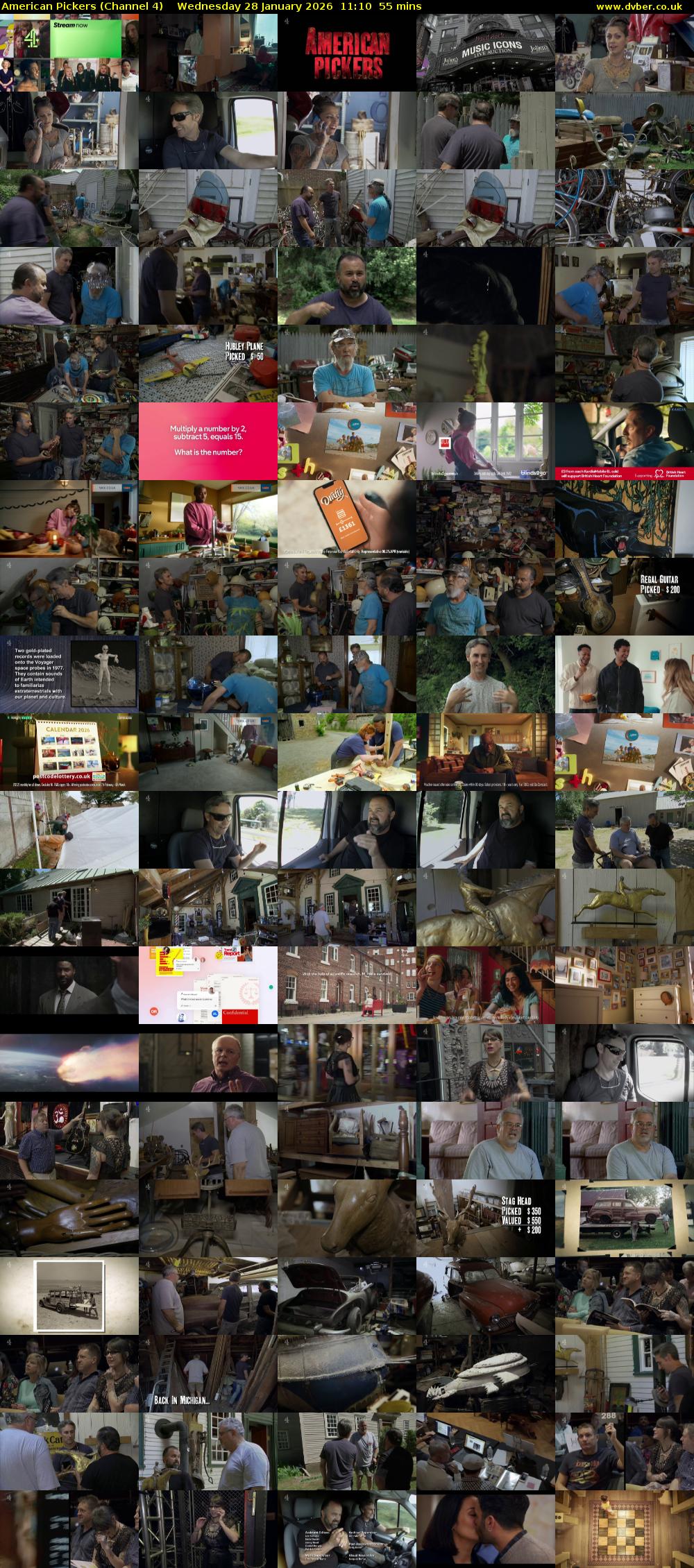 American Pickers (Channel 4) Wednesday 28 January 2026 11:10 - 12:05