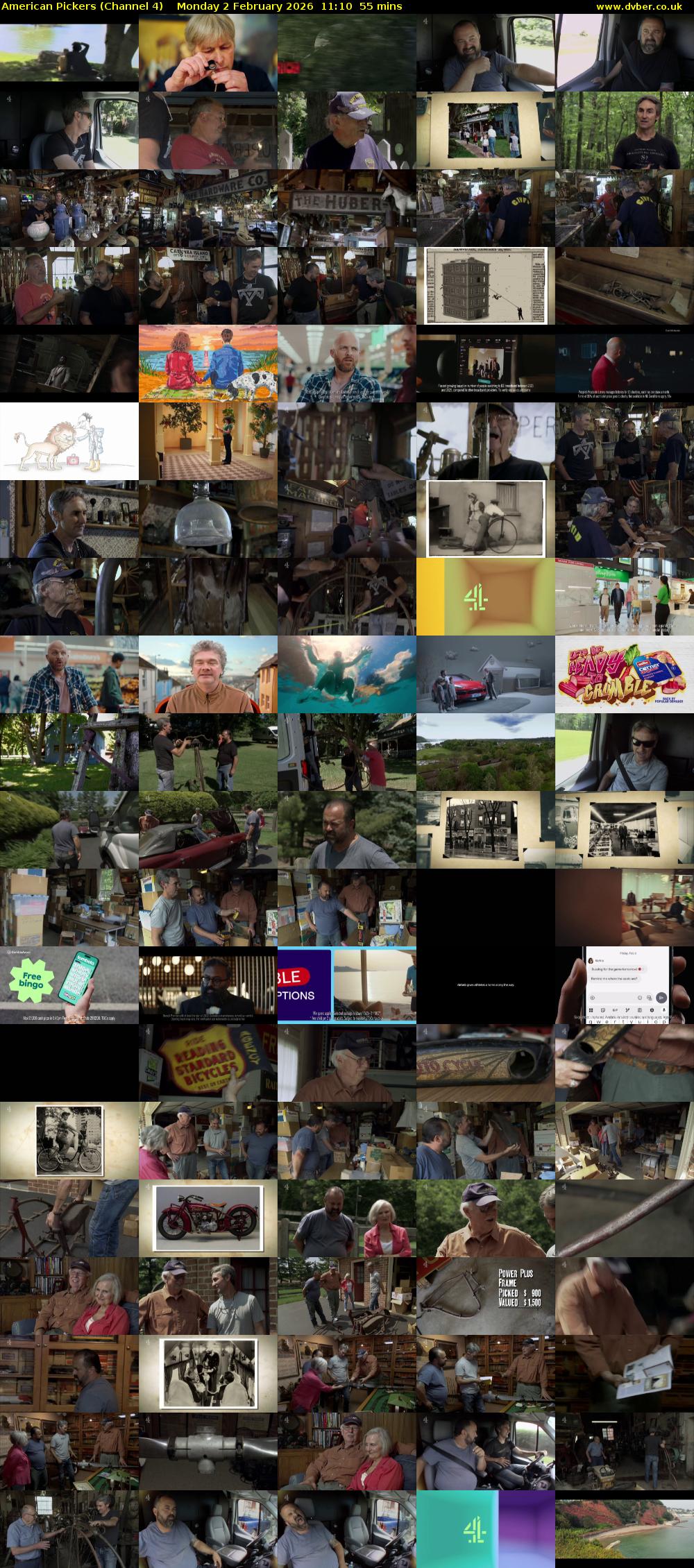 American Pickers (Channel 4) Monday 2 February 2026 11:10 - 12:05