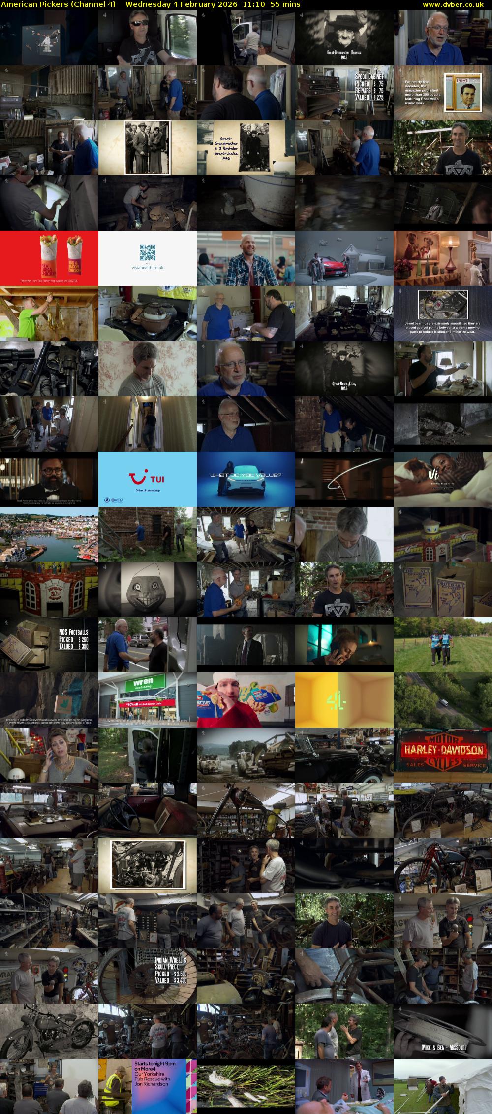 American Pickers (Channel 4) Wednesday 4 February 2026 11:10 - 12:05