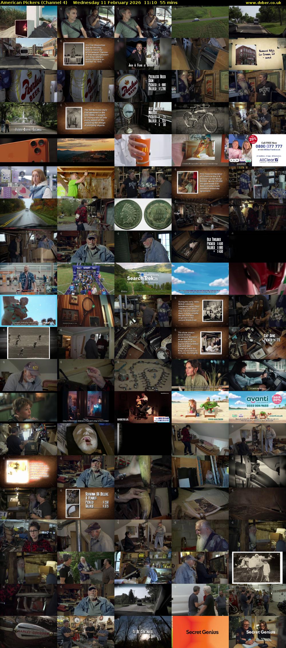 American Pickers (Channel 4) Wednesday 11 February 2026 11:10 - 12:05