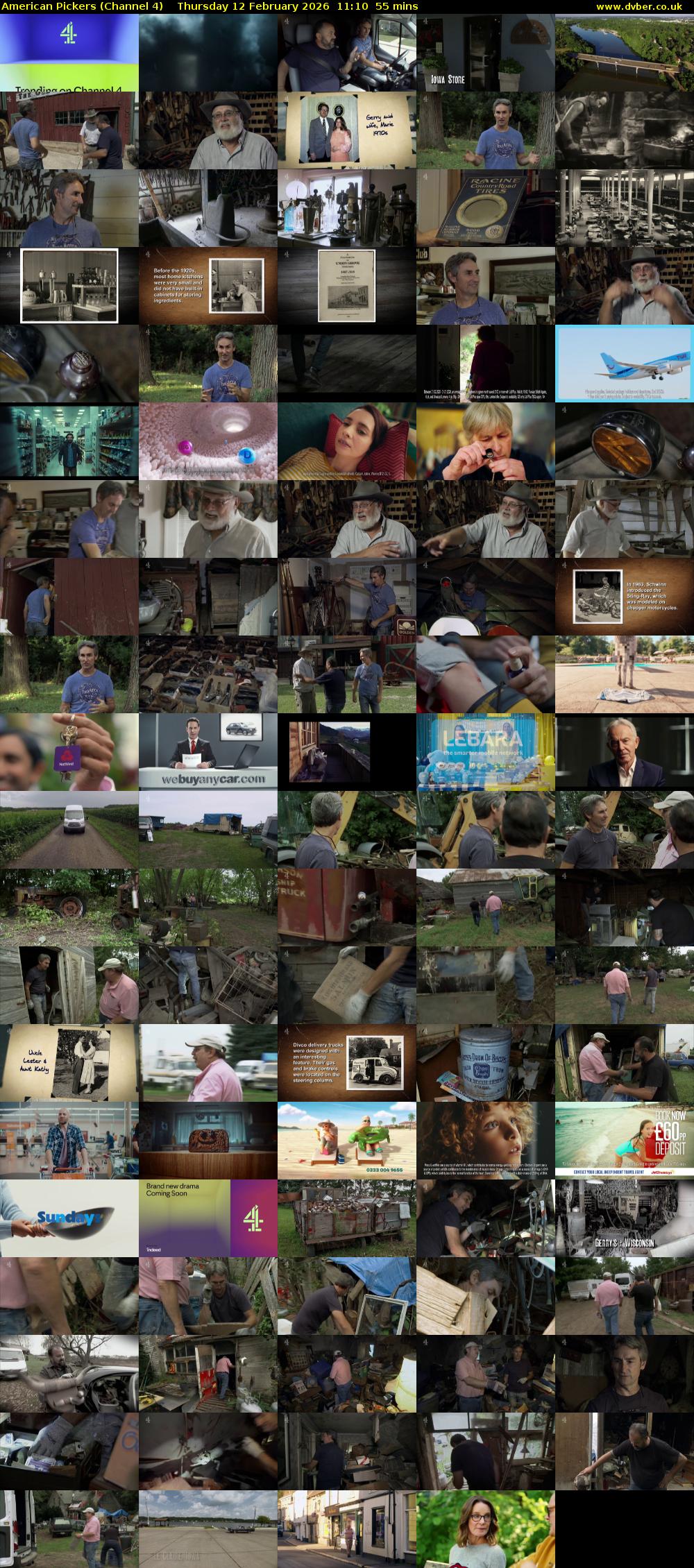 American Pickers (Channel 4) Thursday 12 February 2026 11:10 - 12:05