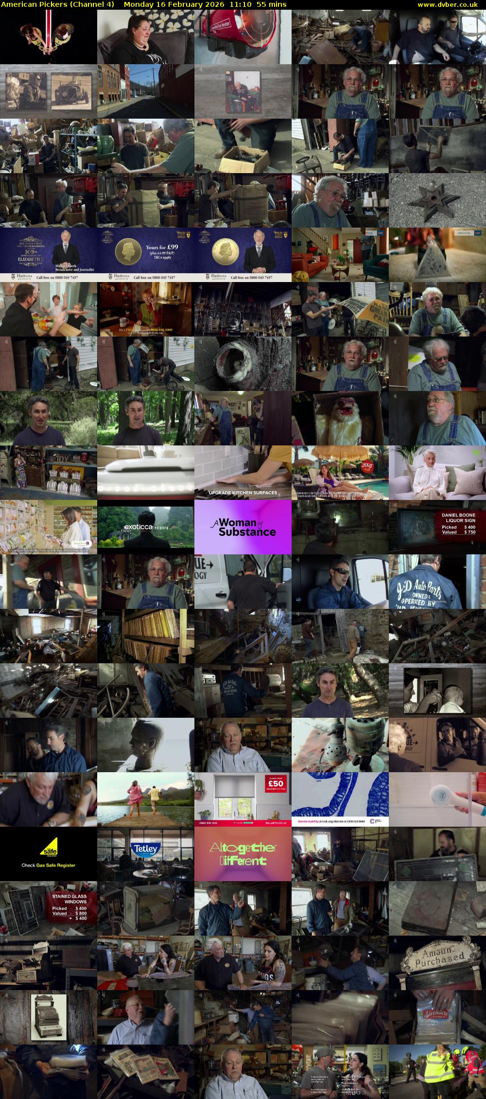 American Pickers (Channel 4) Monday 16 February 2026 11:10 - 12:05