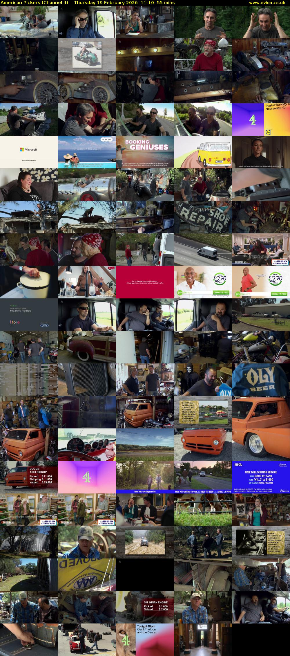 American Pickers (Channel 4) Thursday 19 February 2026 11:10 - 12:05