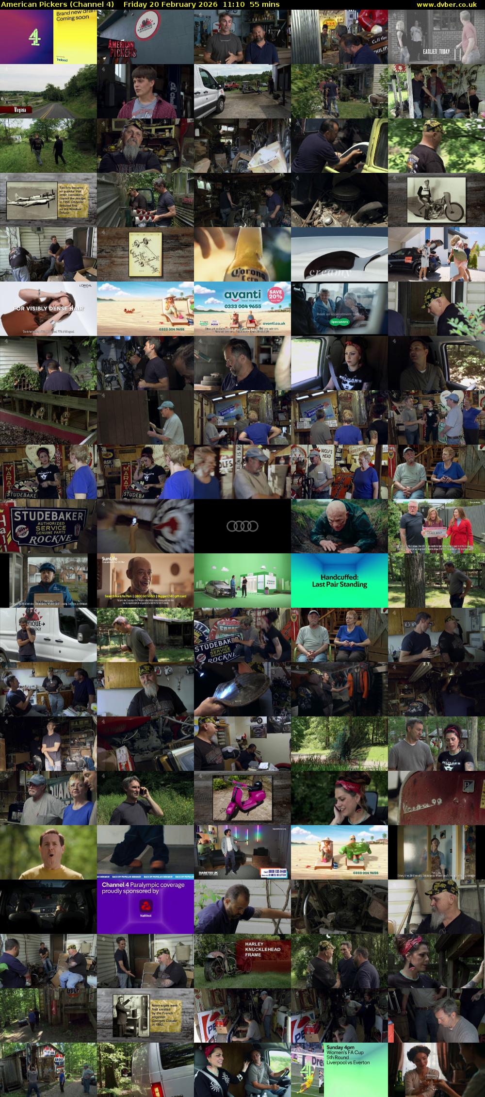 American Pickers (Channel 4) Friday 20 February 2026 11:10 - 12:05