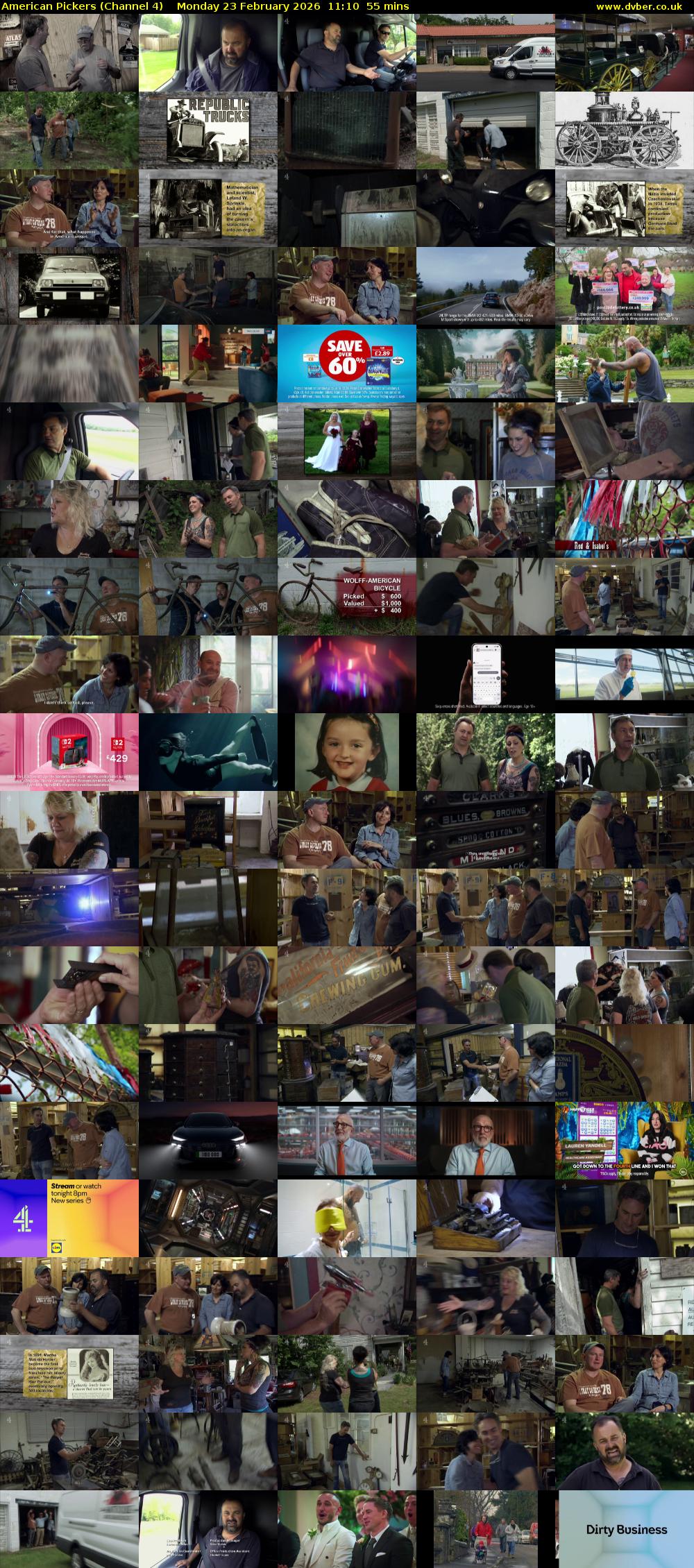 American Pickers (Channel 4) Monday 23 February 2026 11:10 - 12:05