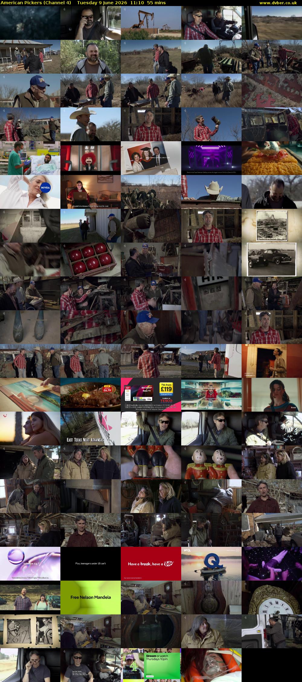 American Pickers (Channel 4) Tuesday 9 June 2026 11:10 - 12:05