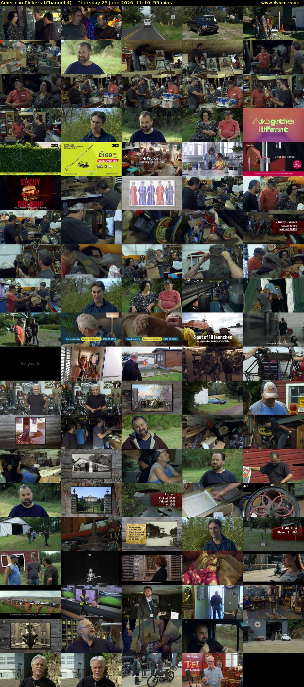 American Pickers (Channel 4) Thursday 25 June 2026 11:10 - 12:05