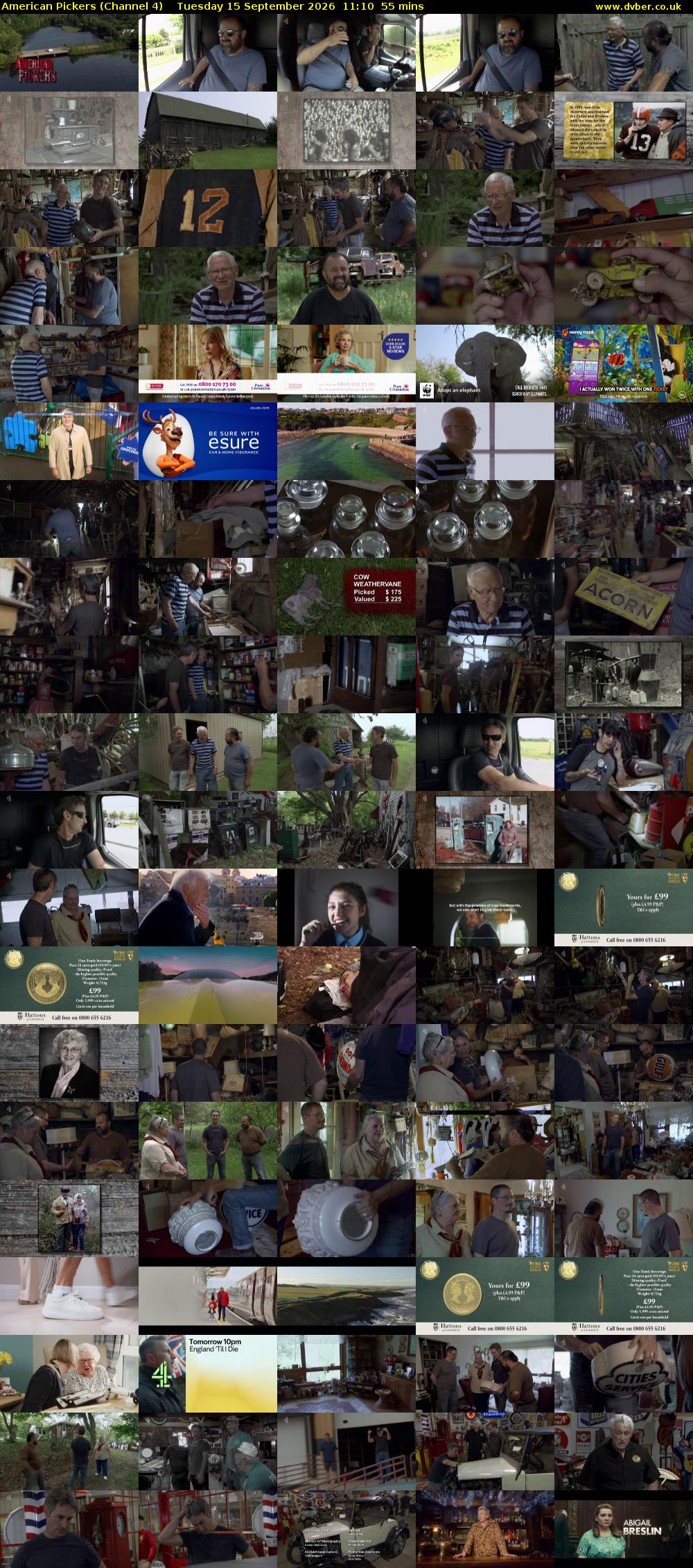 American Pickers (Channel 4) Tuesday 15 September 2026 11:10 - 12:05