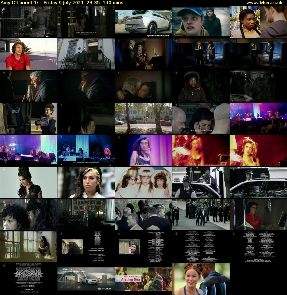 Amy (Channel 4) Friday 9 July 2021 23:35 - 01:55