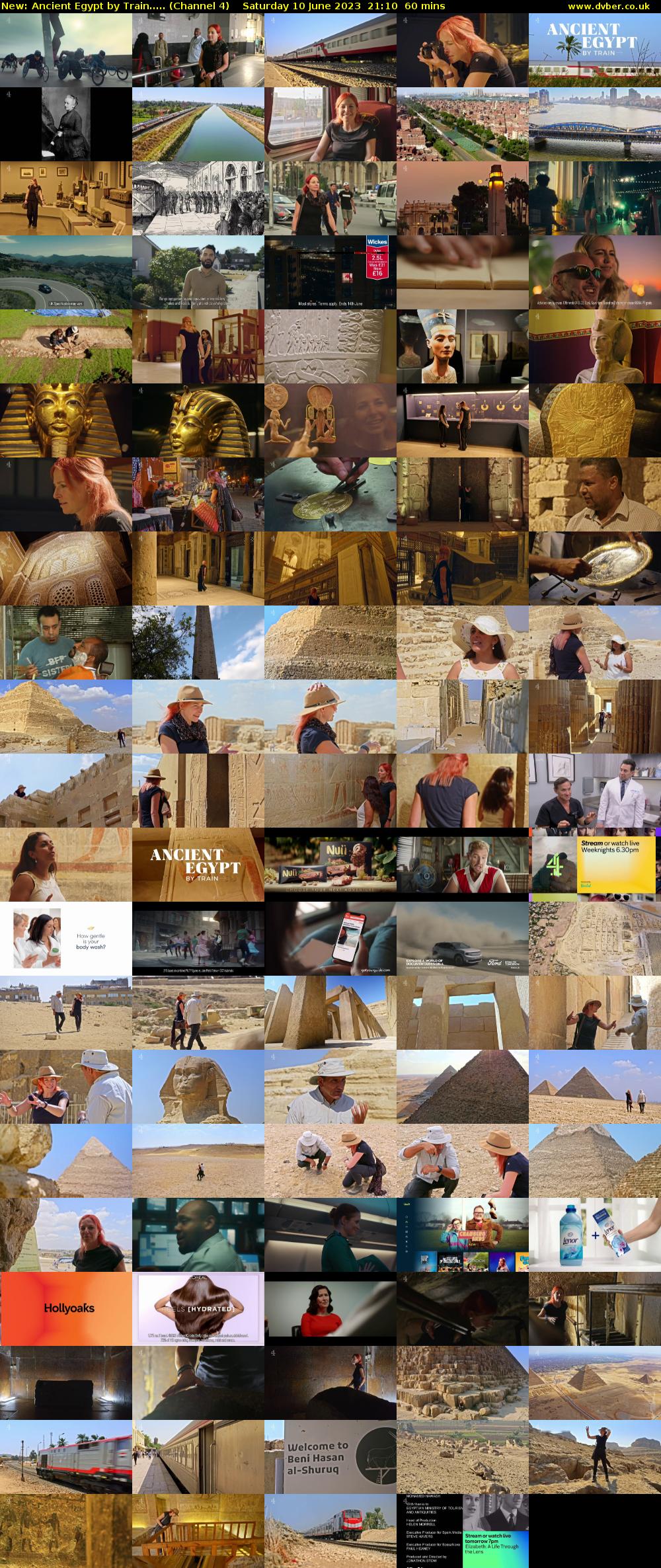 Ancient Egypt by Train..... (Channel 4) Saturday 10 June 2023 21:10 - 22:10