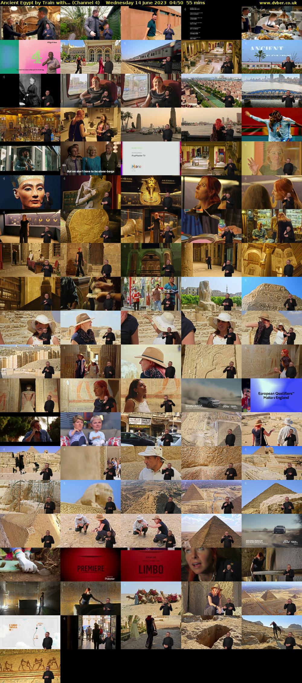 Ancient Egypt by Train with... (Channel 4) Wednesday 14 June 2023 04:50 - 05:45