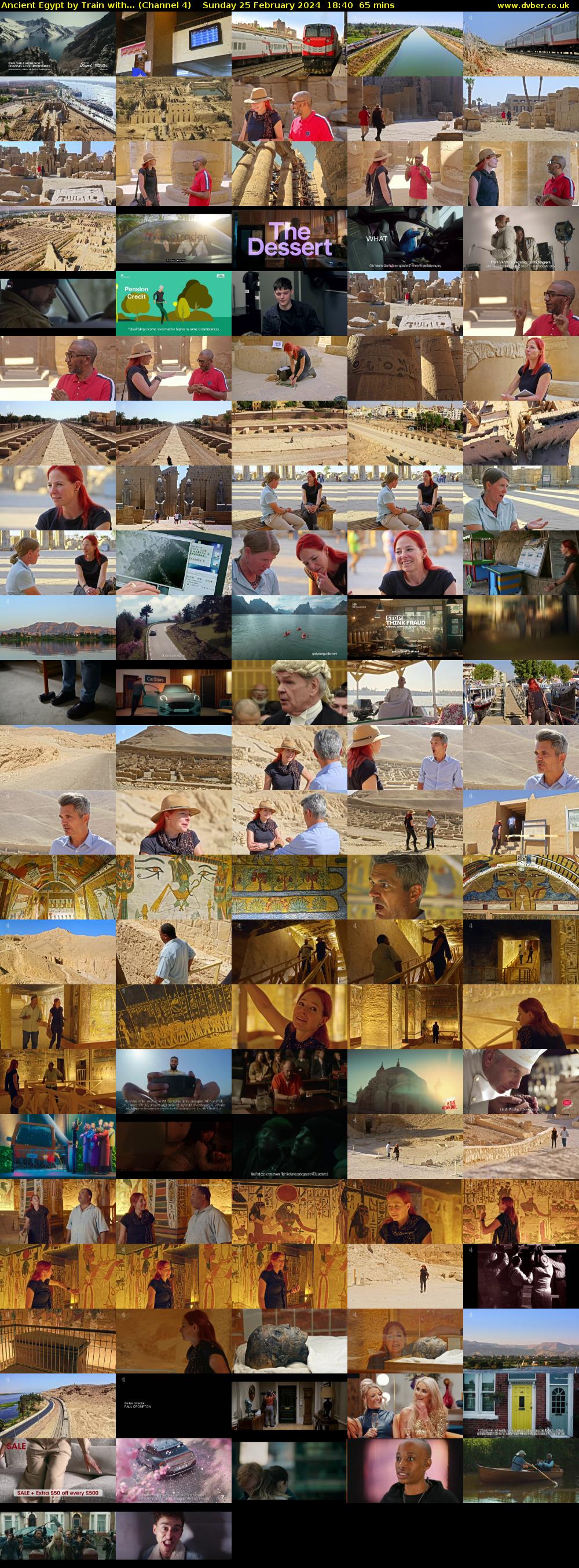 Ancient Egypt by Train with... (Channel 4) Sunday 25 February 2024 18:40 - 19:45