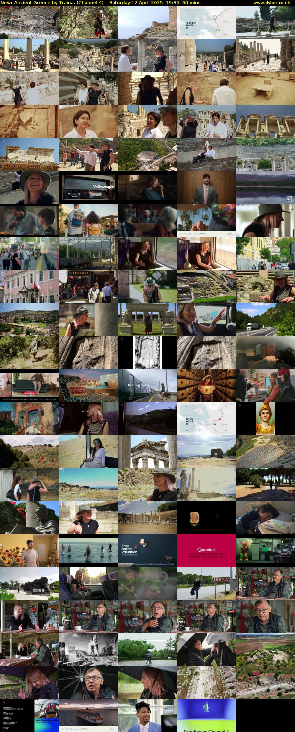 Ancient Greece by Train... (Channel 4) Saturday 12 April 2025 19:30 - 20:30