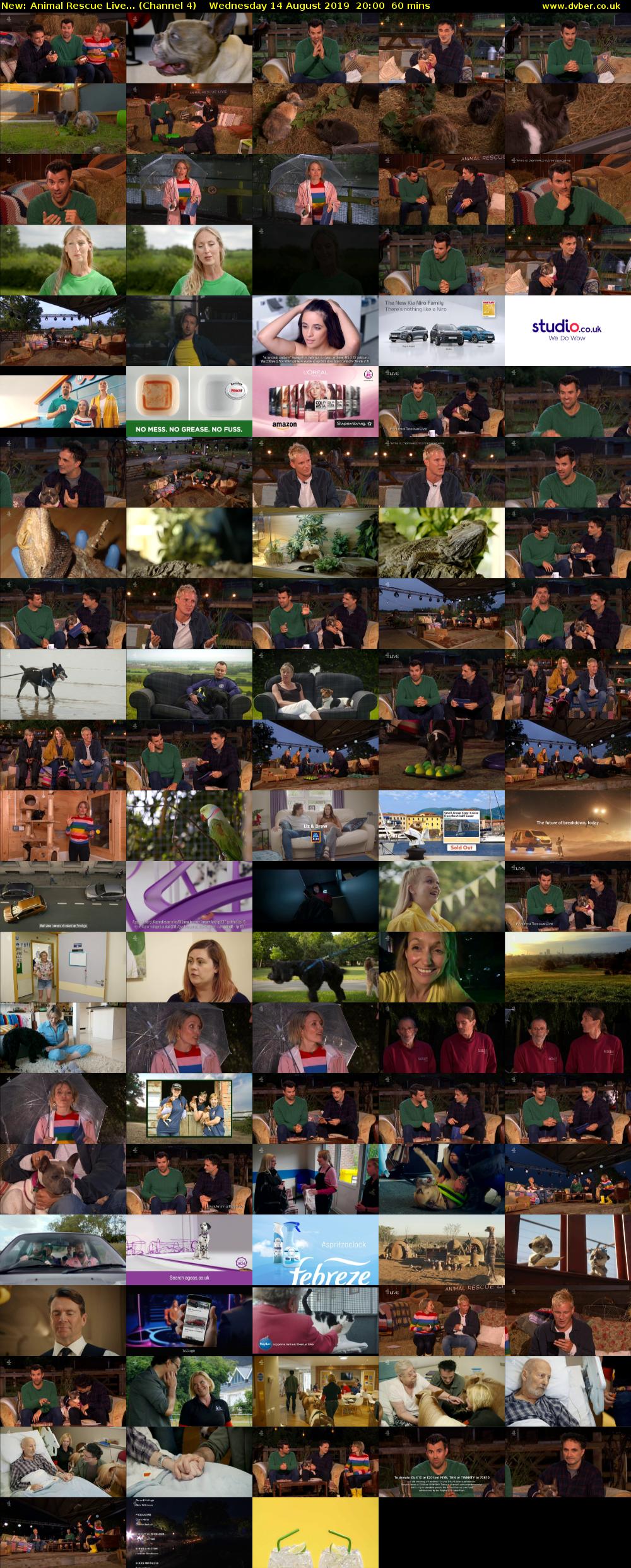 Animal Rescue Live... (Channel 4) Wednesday 14 August 2019 20:00 - 21:00