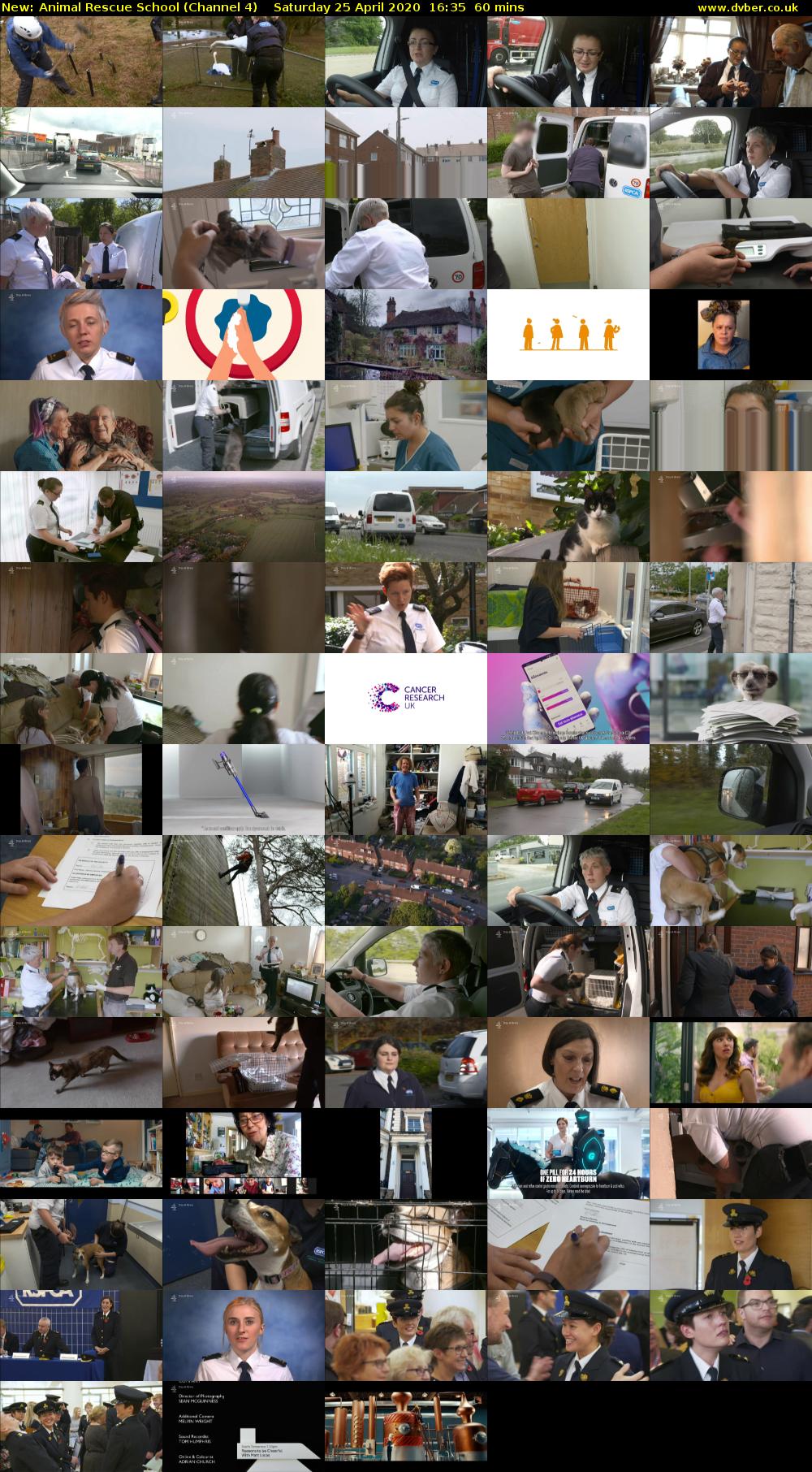 Animal Rescue School (Channel 4) Saturday 25 April 2020 16:35 - 17:35