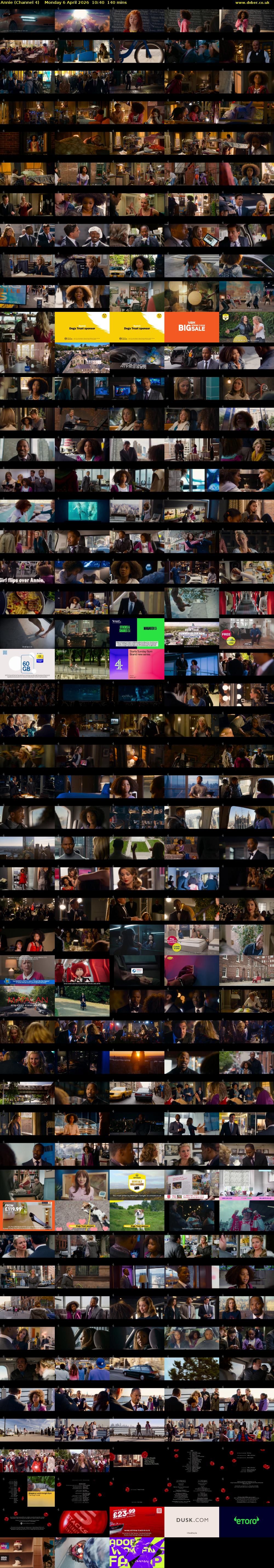 Annie (Channel 4) Monday 6 April 2026 10:40 - 13:00