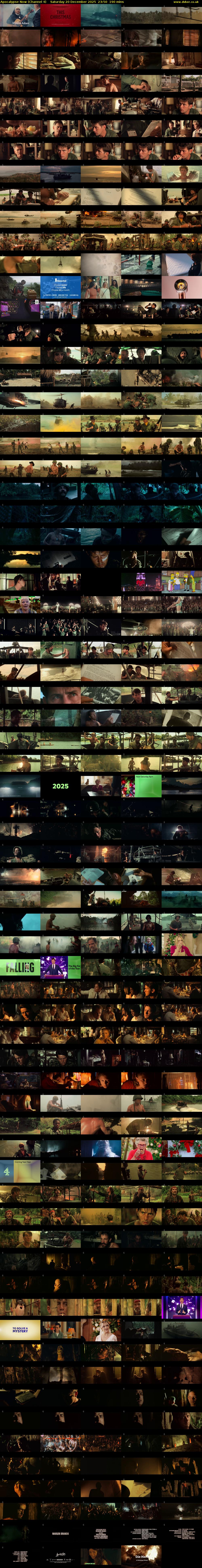 Apocalypse Now (Channel 4) Saturday 20 December 2025 23:50 - 03:00