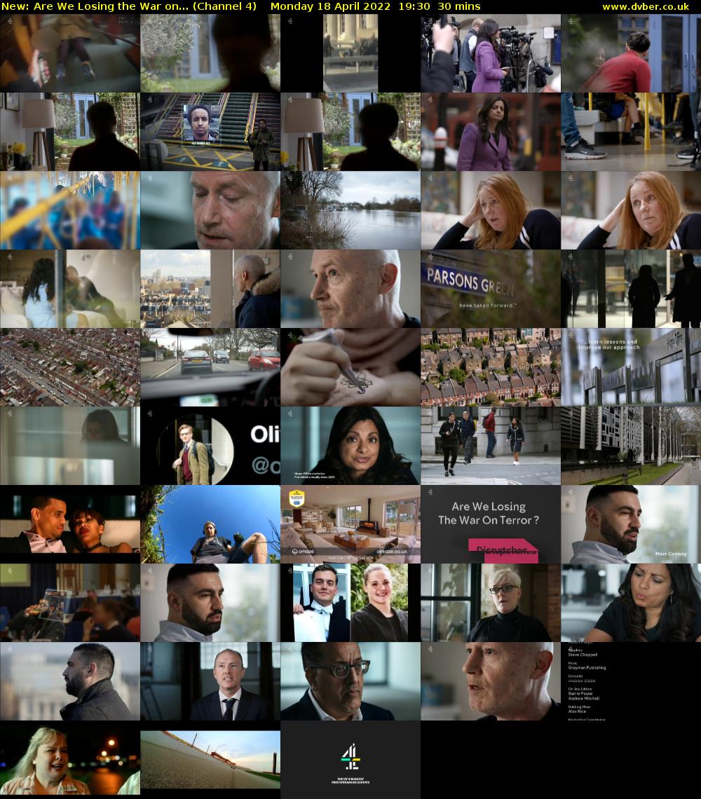 Are We Losing the War on... (Channel 4) Monday 18 April 2022 19:30 - 20:00