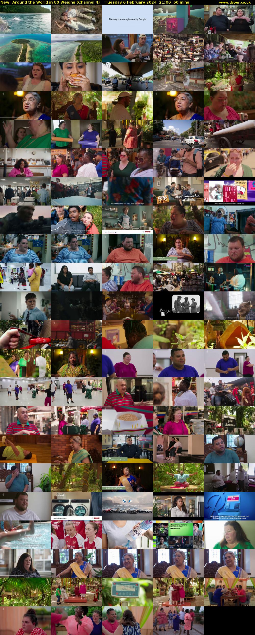 Around the World in 80 Weighs (Channel 4) Tuesday 6 February 2024 21:00 - 22:00