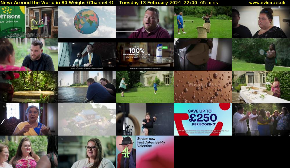 Around the World in 80 Weighs (Channel 4) Tuesday 13 February 2024 22:00 - 23:05