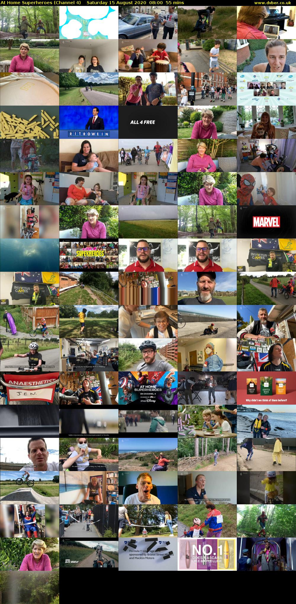 At Home Superheroes (Channel 4) Saturday 15 August 2020 08:00 - 08:55