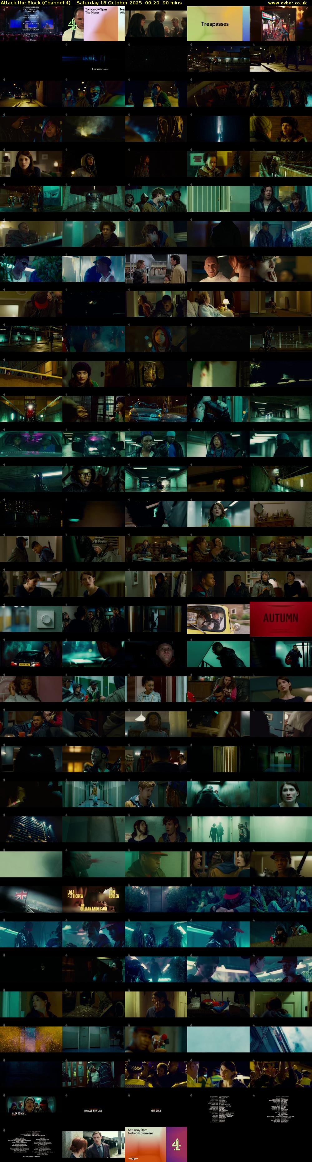 Attack the Block (Channel 4) Saturday 18 October 2025 00:20 - 01:50