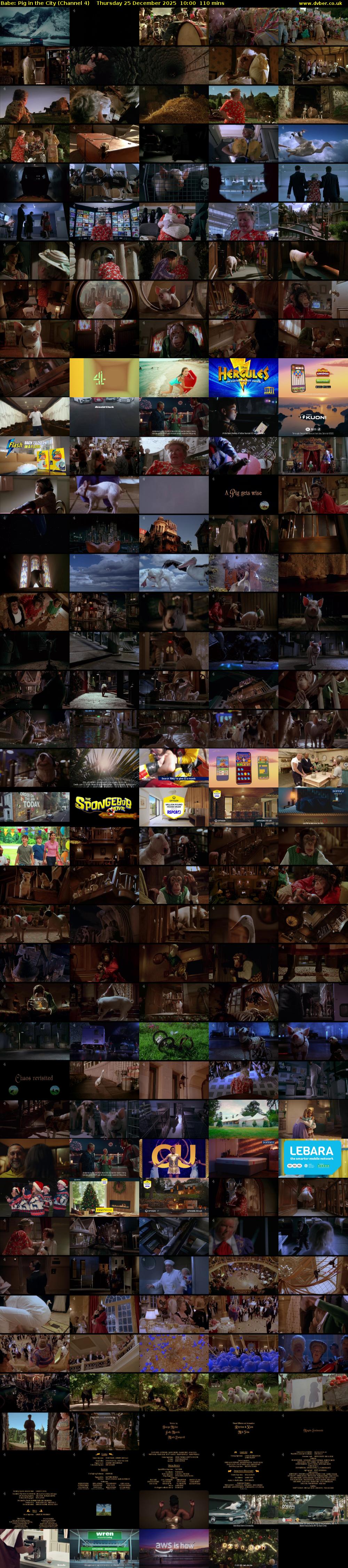 Babe: Pig in the City (Channel 4) Thursday 25 December 2025 10:00 - 11:50