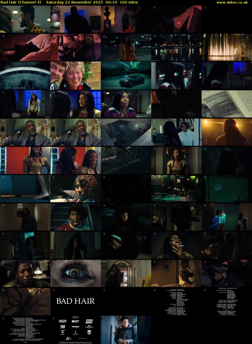 Bad Hair (Channel 4) Saturday 22 November 2025 00:10 - 01:50