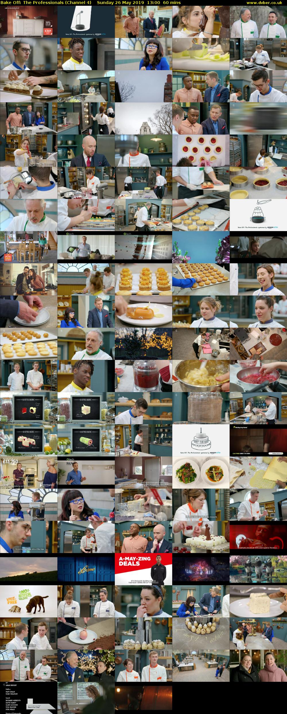 Bake Off: The Professionals (Channel 4) Sunday 26 May 2019 13:00 - 14:00