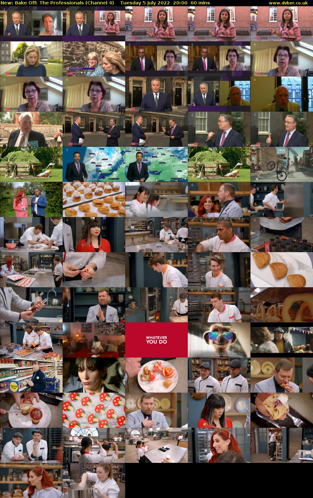Bake Off: The Professionals (Channel 4) Tuesday 5 July 2022 20:00 - 21:00